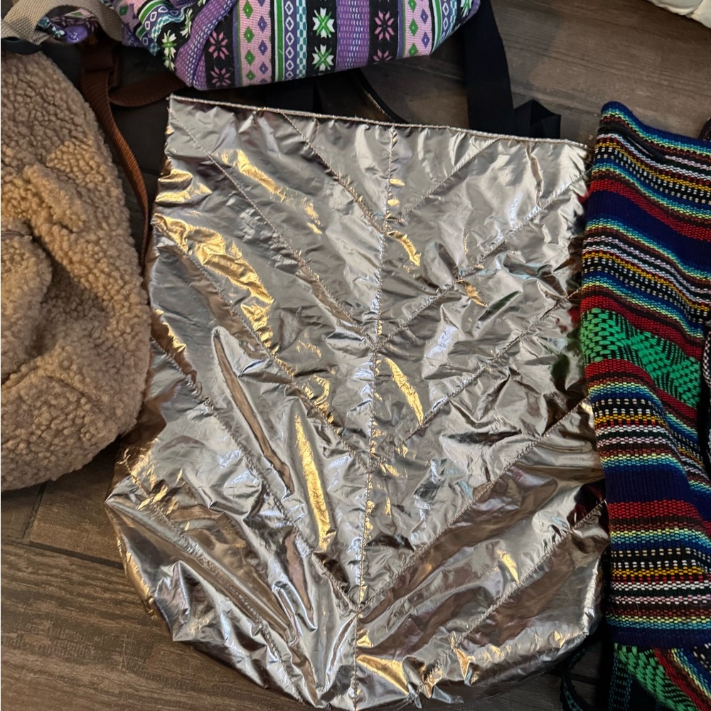 Multicolor Patterned Backpack/Tote Bag Bundle - image 3